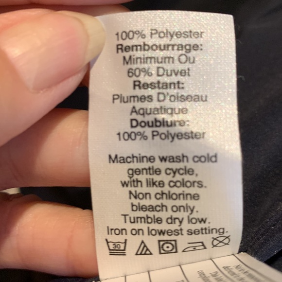 J. Crew Down Buffalo Check Puffer Vest Navy/White Medium EUC Reposhed - Picture 8 of 16